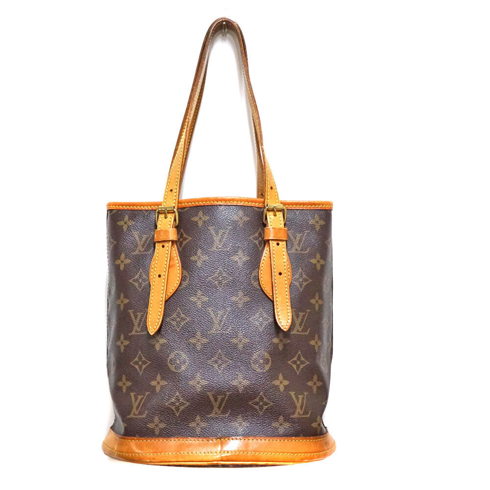 Louis Vuitton Bag Vertical Shoulder Bucket Brown Monogram Canvas
